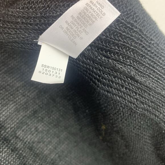 J. Jill Sweater‎ Women Small Linen Blend Long Black Neutral Duster Open Cardigan - Picture 6 of 6